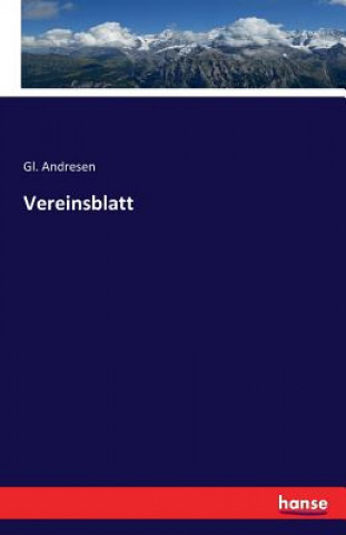 Książka Vereinsblatt Gl. Andresen