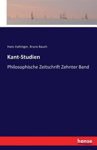 Libro Kant-Studien Hans Vaihinger