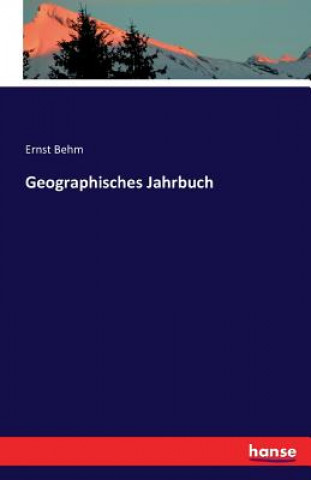 Libro Geographisches Jahrbuch Ernst Behm