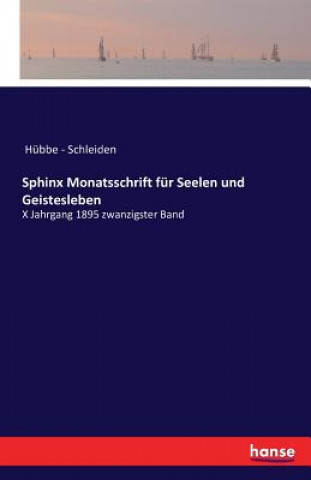 Carte Sphinx Monatsschrift fur Seelen und Geistesleben Hübbe - Schleiden