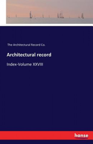 Książka Architectural record The Architectural Record Co.