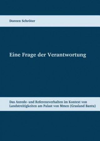 Книга Eine Frage der Verantwortung Doreen Schröter