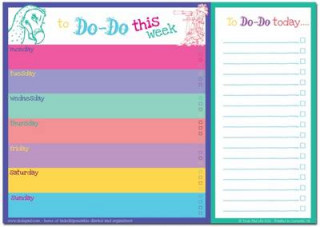 Carte Dodo Daily to Do List Notepad (A4) Bright Rebecca Jay