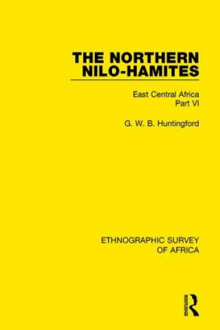 Carte Northern Nilo-Hamites G. W. B. Huntingford