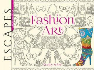 Книга ESCAPES Fashion Art Coloring Book Marty Noble