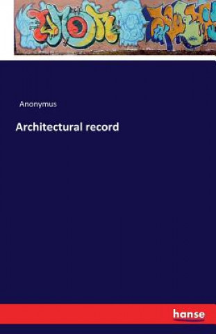 Libro Architectural record Anonymus