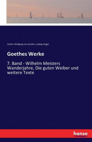 Książka Goethes Werke Johann Wolfgang Von Goethe