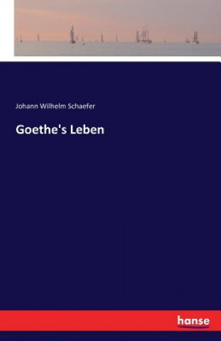 Carte Goethe's Leben Johann Wilhelm Schaefer