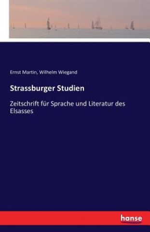 Książka Strassburger Studien Ernst Martin