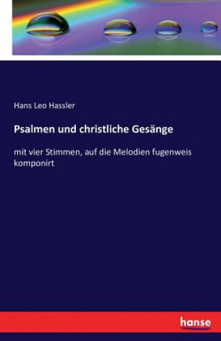 Carte Psalmen und christliche Gesange Hans Leo Hassler
