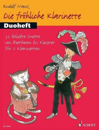 Tiskovina Die fröhliche Klarinette, Spielbuch, 2 Klarinetten Rudolf Mauz