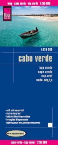 Nyomtatványok Reise Know-How Landkarte Cabo Verde (1:135.000) 