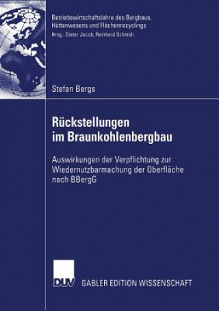 Книга Ruckstellungen im Braunkohlenbergbau Stefan Bergs