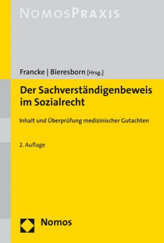 Kniha Der Sachverständigenbeweis im Sozialrecht Joachim Francke