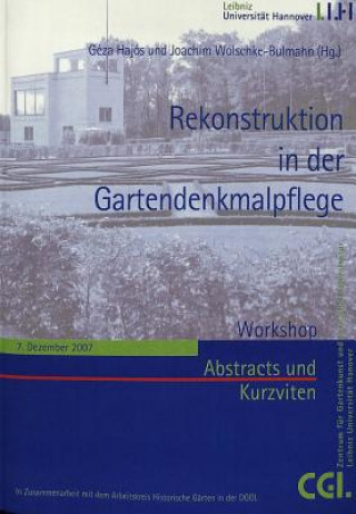 Kniha Rekonstruktion in Der Gartenpflege Géza Hajós