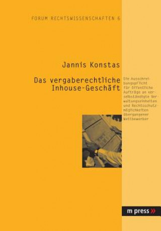 Kniha Vergaberechtliche Inhouse-Geschaeft Jannis Konstas