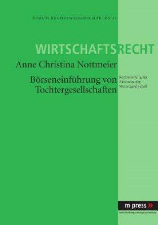 Könyv Boerseneinfuehrung Von Tochtergesellschaften Christina Nottmeier