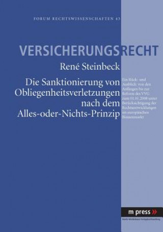 Carte Sanktionierung Von Obliegenheitsverletzungen Nach Dem Alles-Oder-Nichts-Prinzip René Steinbeck
