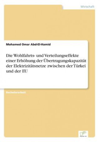 Könyv Wohlfahrts- und Verteilungseffekte einer Erhoehung der UEbertragungskapazitat der Elektrizitatsnetze zwischen der Turkei und der EU Mohamed Omar Abd-El-Hamid