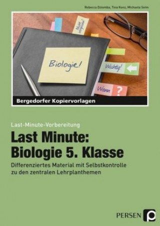 Carte Last Minute: Biologie 5. Klasse Rebecca Dziomba