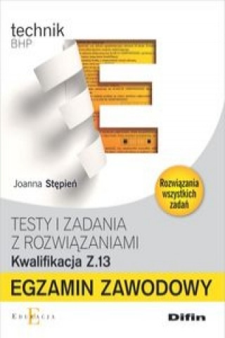 Könyv Egzamin zawodowy Testy i zadania z rozwiazaniami Z.13 Joanna Stepien