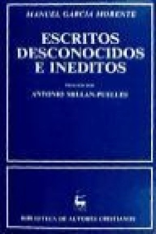 Knjiga Escritos desconocidos e inéditos Manuel García Morente