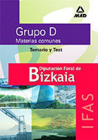 Könyv Grupo D, Diputación Foral de Bizkaia, Instituto Foral de Asistencia Social de Bizkaia. Temario común y test 