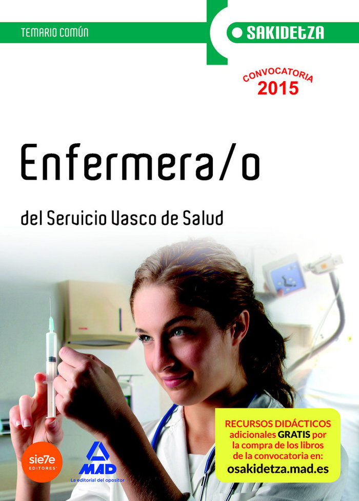 Kniha Enfermera/o del Servicio Vasco de Salud (Osakidetza). Temario Común 