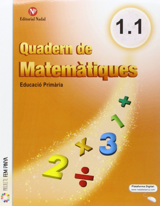 Boek Quadern matematiques 1r.primaria. Trimestral 