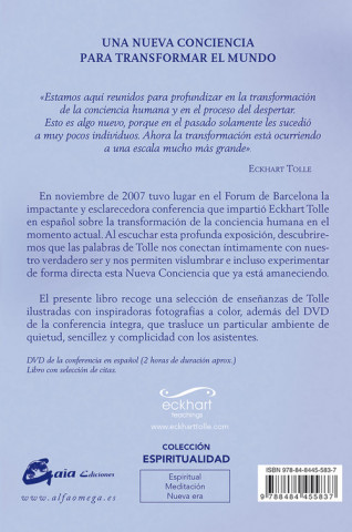 Könyv La nueva conciencia Eckhart Tolle