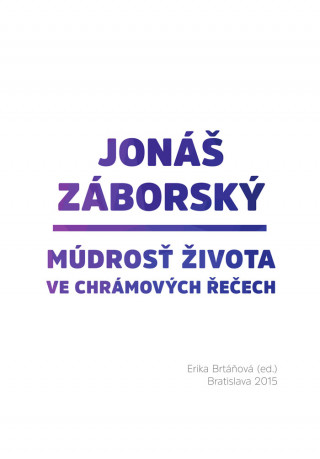 Kniha Jonáš Záborský Erika Brtáňová