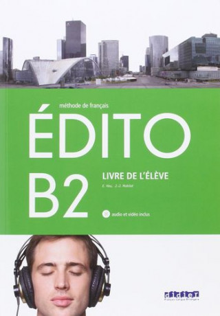 Kniha EDITO B2 ELEVE+CD+DVD 