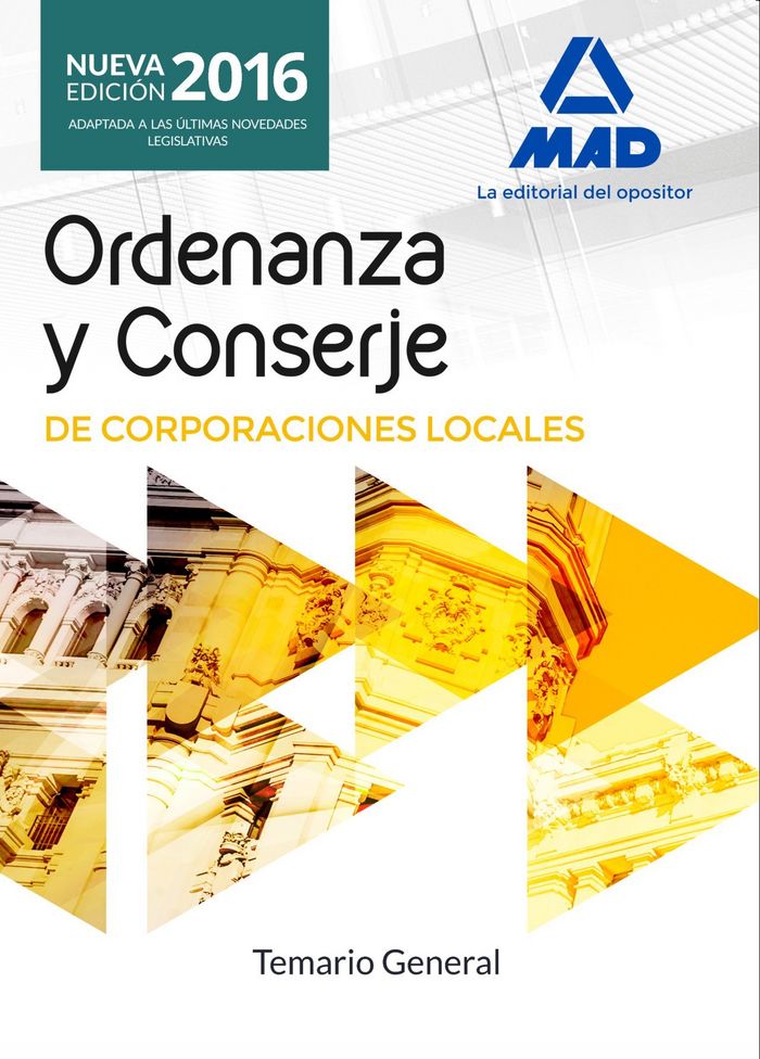 Libro Ordenanzas y Conserjes de Corporaciones Locales. Temario General 