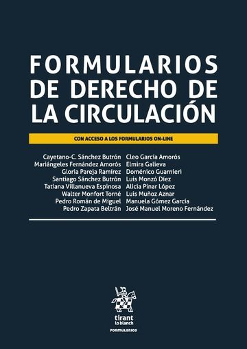 Kniha Formularios de Derecho de la Circulación 