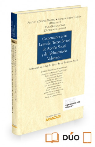 Книга Comentarios a las Leyes del Tercer Sector de Acción Social y del Voluntariado (Volumen I) (Papel + e-book): Comentarios a la Ley del Tercer Sector de 