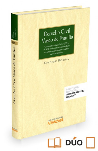 Könyv Derecho civil vasco de familia KEPA AYERRA