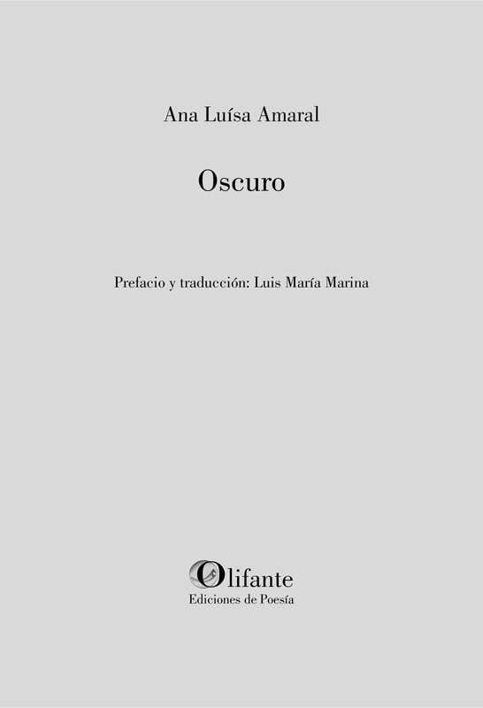 Książka Oscuro / Escuro 