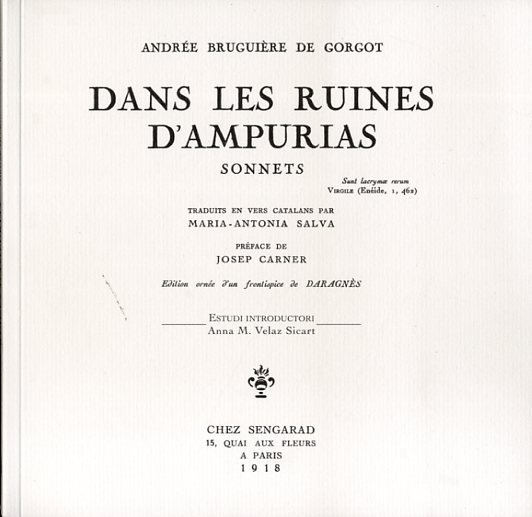 Книга Dans les ruines d'ampurias 