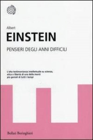 Livre Pensieri degli anni difficili Albert Einstein