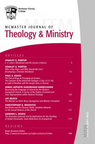 Βιβλίο McMaster Journal of Theology and Ministry Hughson Ong