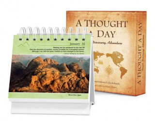 Carte A Thought a Day Travel, Discovery, Adventure: A Daily Desktop Quotebook Brooke Wexler