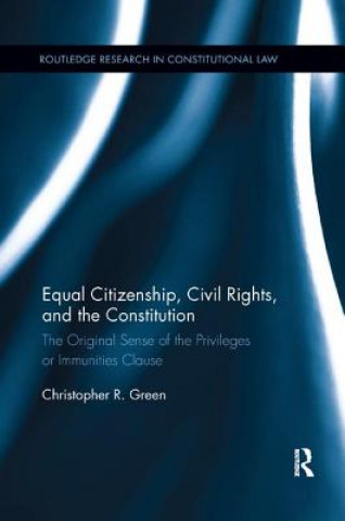 Kniha Equal Citizenship, Civil Rights, and the Constitution Christopher Green