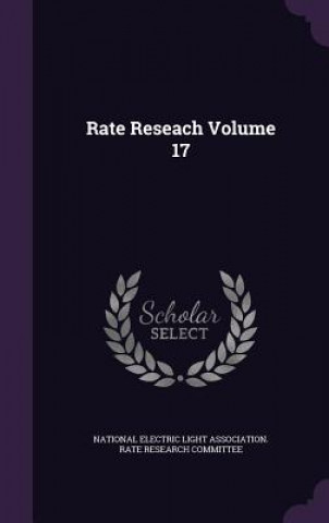 Kniha Rate Reseach Volume 17 