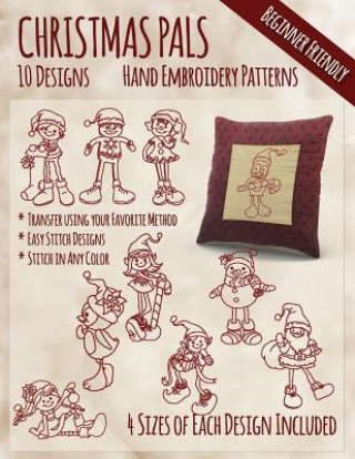 Książka Christmas Pals Hand Embroidery Patterns StitchX Embroidery