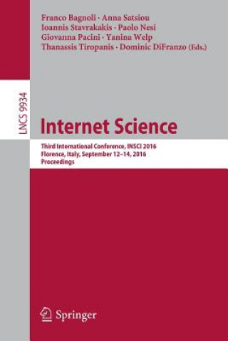 Könyv Internet Science Franco Bagnoli