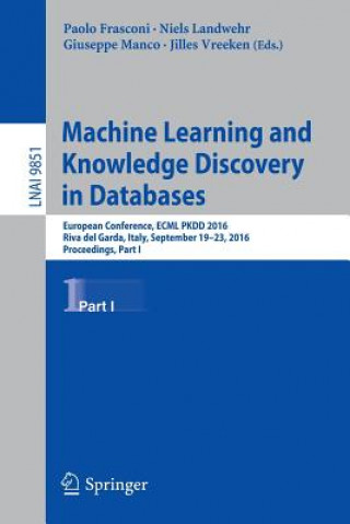 Книга Machine Learning and Knowledge Discovery in Databases Paolo Frasconi