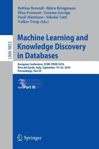 Boek Machine Learning and Knowledge Discovery in Databases Bettina Berendt
