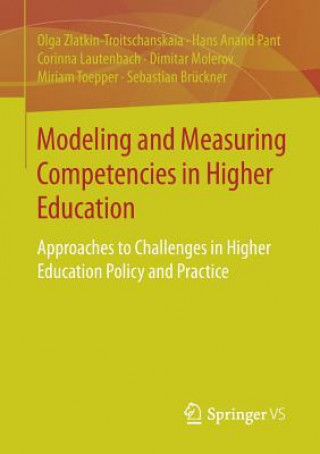 Książka Modeling and Measuring Competencies in Higher Education Olga Zlatkin-Troitschanskaia