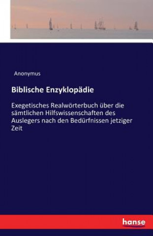 Kniha Biblische Enzyklopadie Anonymus