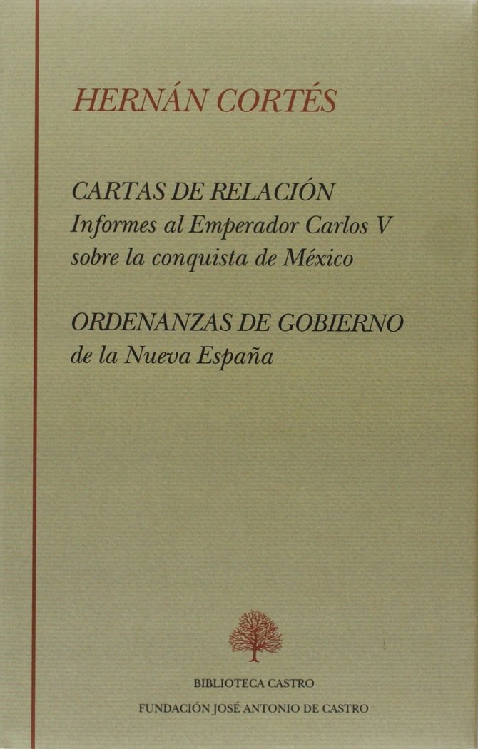 Kniha Cartas de relación y ordenanzas de gobierno Hernán Cortés